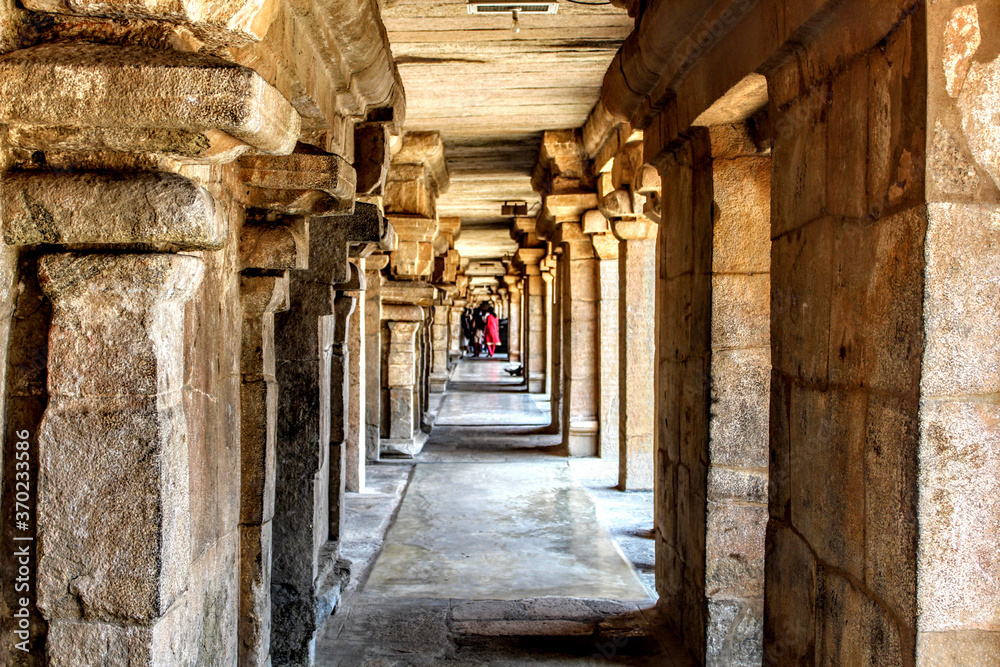 corridor of the old temple