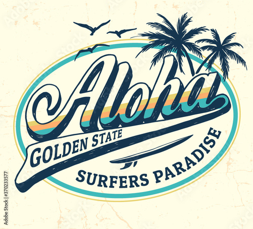 Hawaii vector illustration for t-shirt prints and other uses