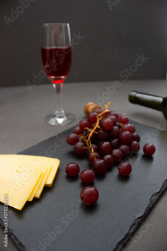 still life with red wine