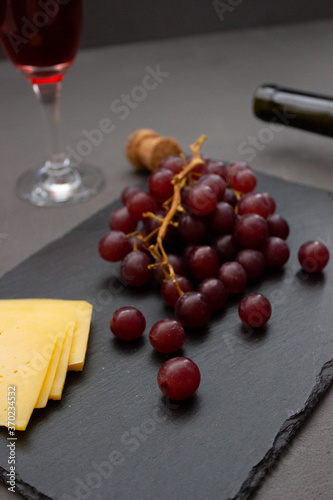 still life with red wine