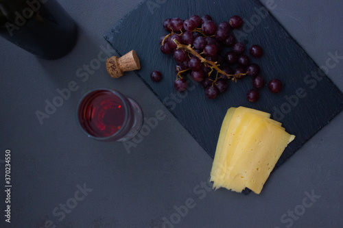 still life with red wine