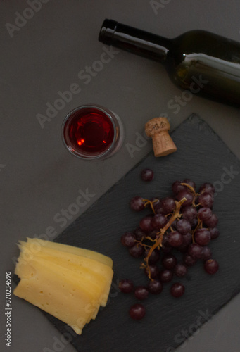 still life with red wine