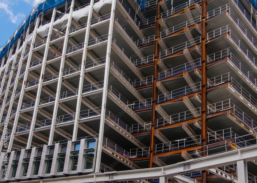 building under construction in the city center building under construction in the city center