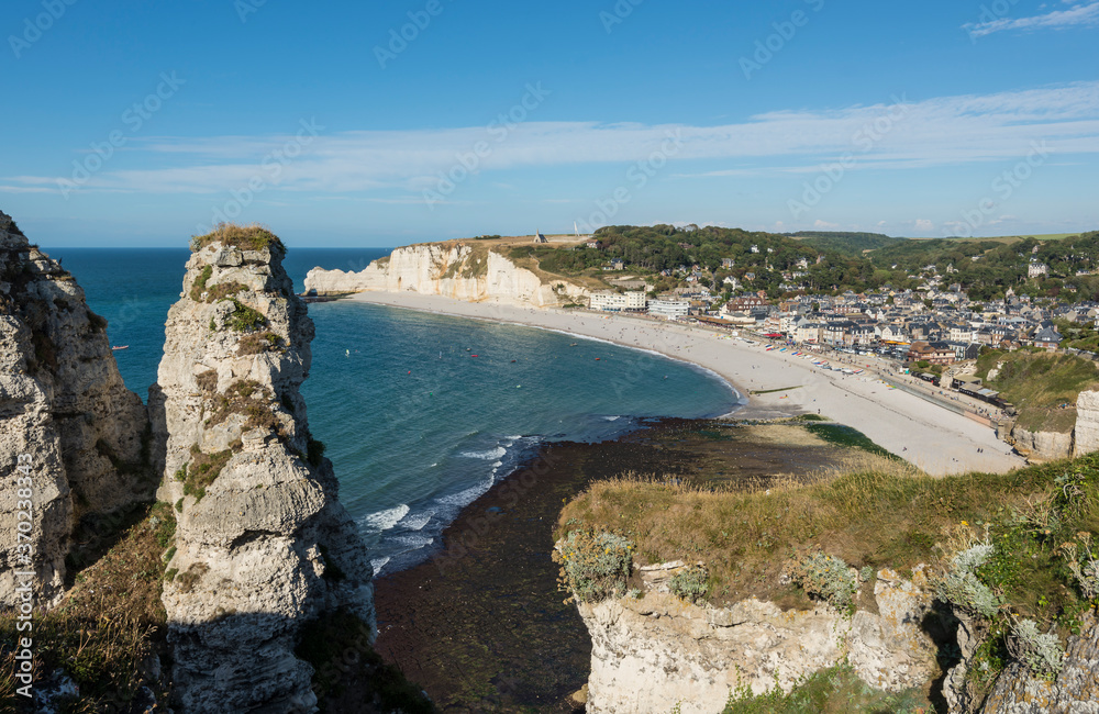 Etretat on the French channel coast.
