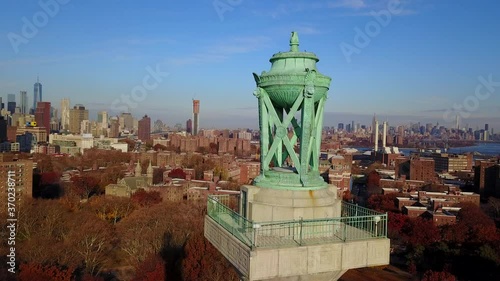 Aerial Shot of Prison Ship Martyrs Monument at Fort Green Park photo