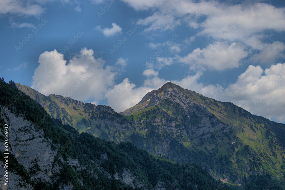 Bergpanorama in Walenstadtberg in der Schweiz 28.5.2020