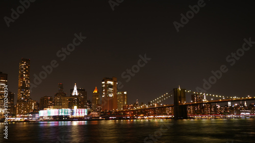 landscape photo of  lower Manhattan night time  © mimilee