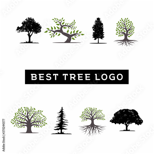 Best tree logo collections set for company logo or branding