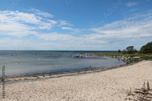 Fototapeta Naklejka Na Ścianę i Meble -  Summer in Visby at Gotland, Baltic Sea Sweden