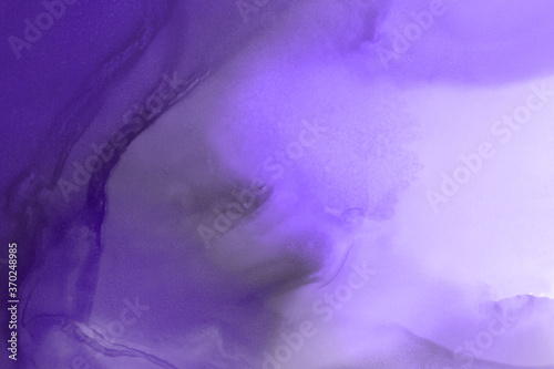 Hand-painted alcohol ink background. Abstract delicate violet texture. Contemporary feminine wallpaper.  © artistmef
