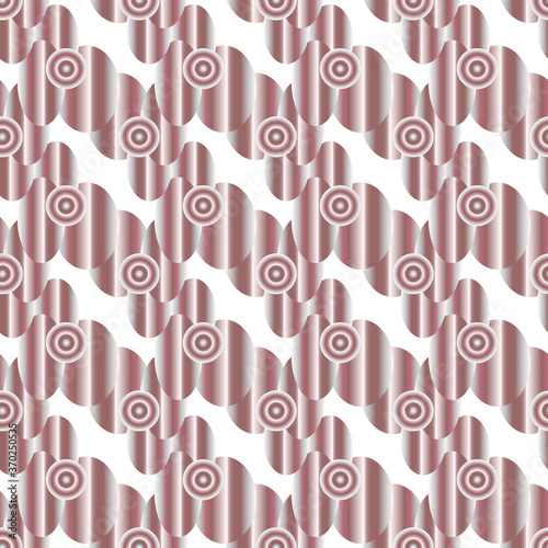 Geometric pattern withcircles and ovals. Pattern for fashion and wallpaper. Vector illustration.