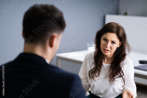 Psychiatric Patient Treatment By Psychotherapist Man