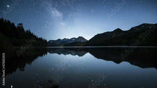 Mountain Lake Milky Way Time Lapse