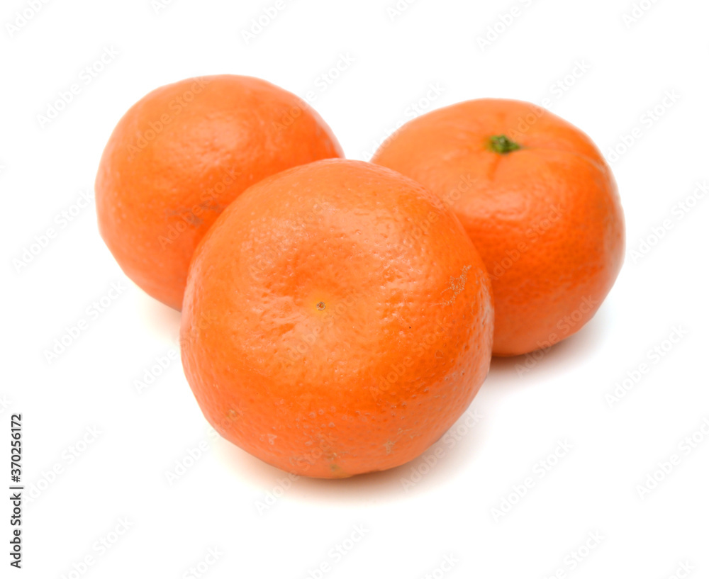 Ripe mandarin citrus isolated tangerine mandarine orange on white background. Ripe mandarin citrus isolated tangerine mandarine orange on white background.