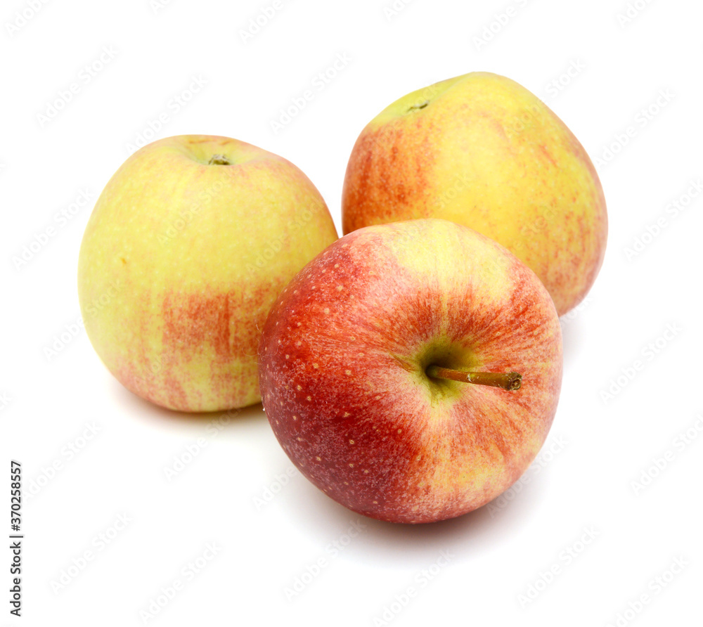Fresh red apples isolated on white background Fresh red apples isolated on white background