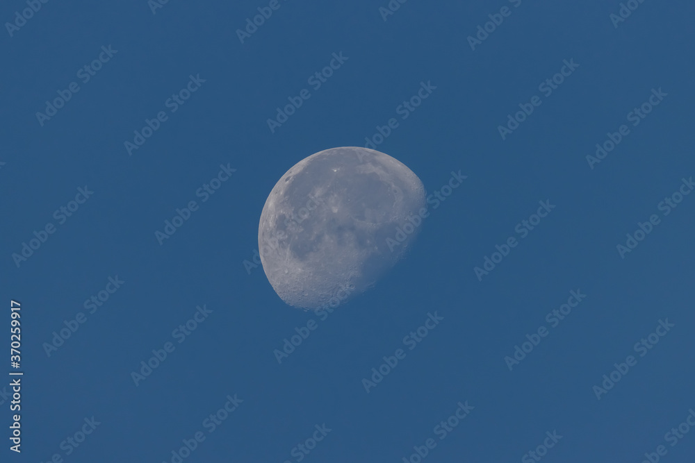 Moon during daytime in clear blue skies
Moon during daytime in clear blue skies