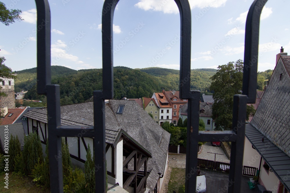 The town of Loket in the Karlovy Vary region