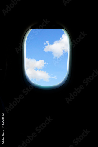 Beautiful view from the airplane window