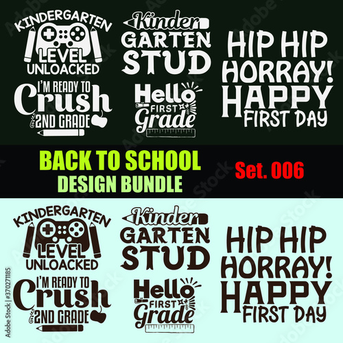 Back to School Design Bundle - Back to School T-shirts Designs