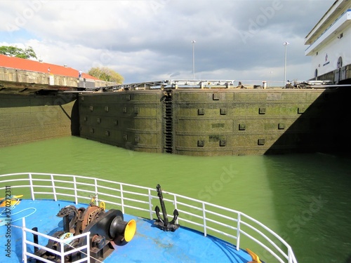 Inside the Panama Canal Locks