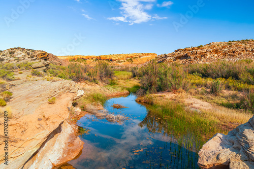 Small creek in Arches National Park.Utah.USA