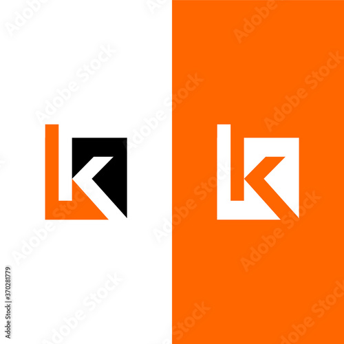 K abstract vector logo monogram template
