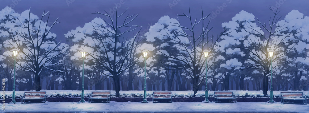 Park Anime Background  Afternoon Stock Illustration  Adobe Stock