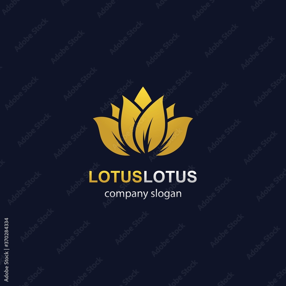 Obraz premium Lotus logo template vector icon
