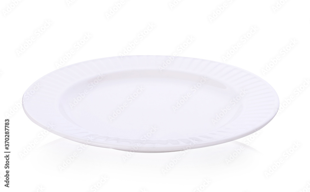 white plate on white background white plate on white background