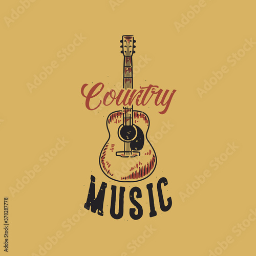 vintage slogan typography country music for t shirt design