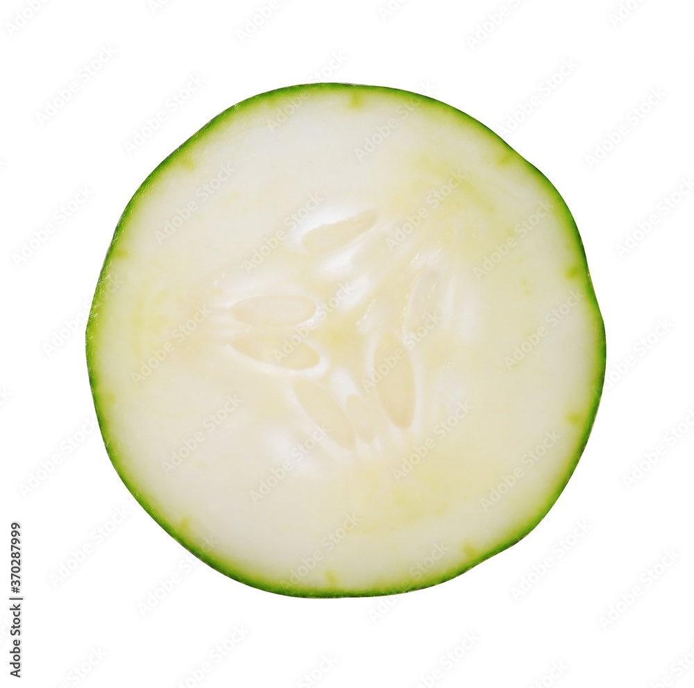 Fresh cucumber isolated on white background