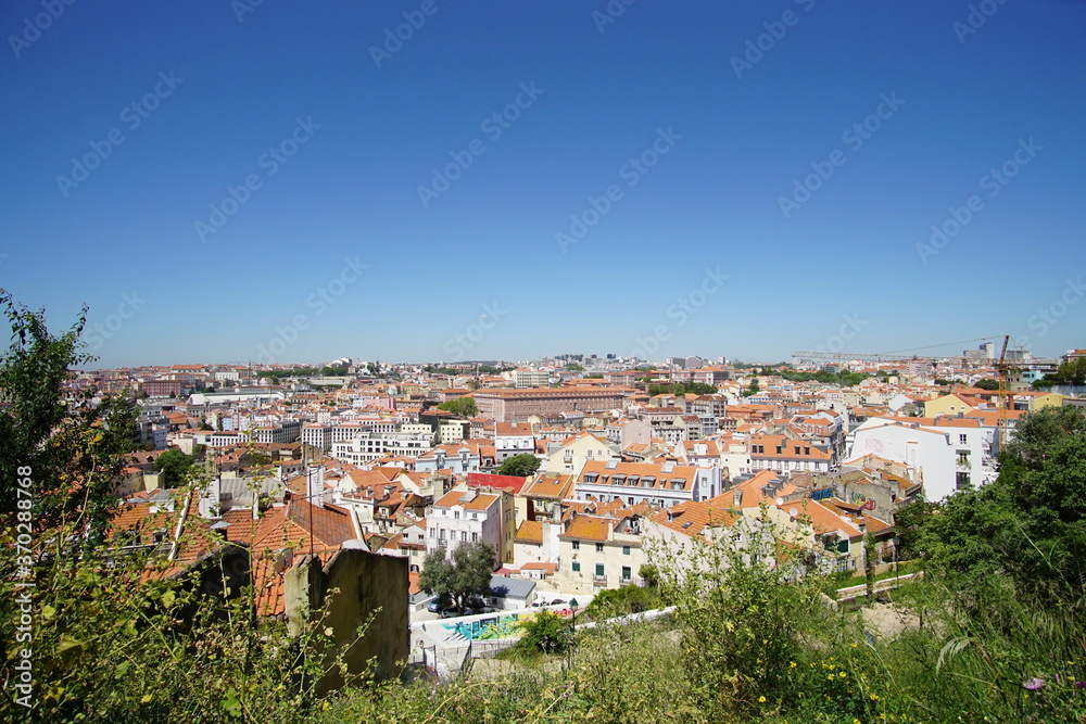 Portugal, beautiful  panorama cityscape of Lisbon