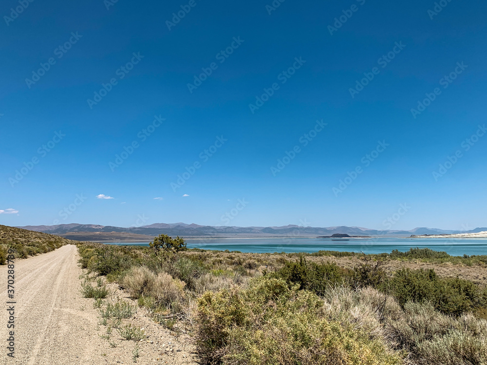 Dirt Road Leading to Mono Lake, California