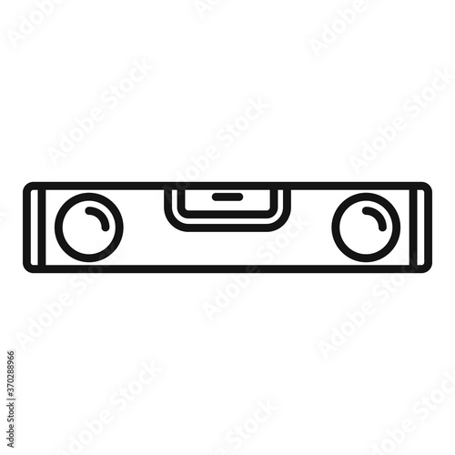 Construction level bar icon. Outline construction level bar vector icon for web design isolated on white background