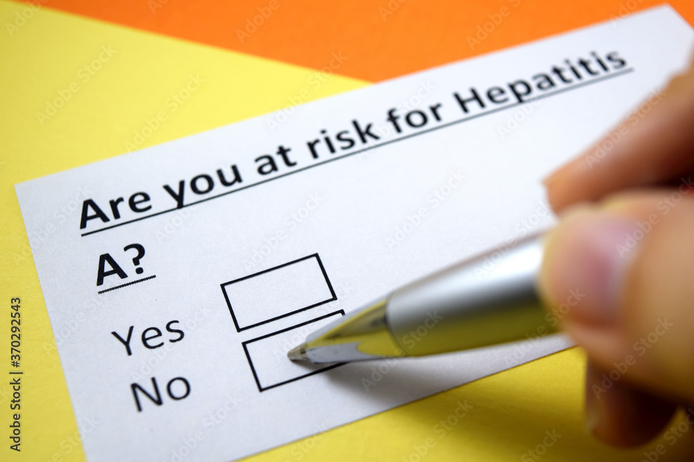 A person is answering question about hepatitis A. A person is answering question about hepatitis A.