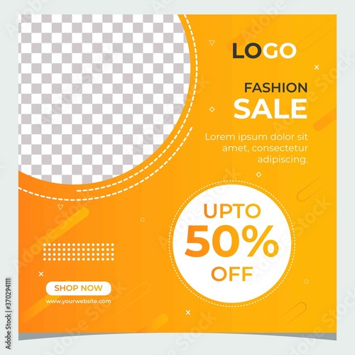 Fashion sale social media post design.Slides abstract Unique Editable modern Social Media banner Template.Anyone can use This Design Easily.Promotional web banner for social media.