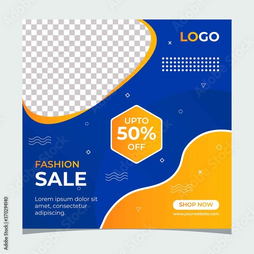 Fashion sale social media post design.Slides abstract Unique Editable modern Social Media banner Template.Anyone can use This Design Easily.Promotional web banner for social media.