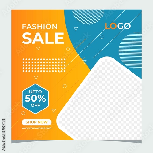 Fashion sale social media post design.Slides abstract Unique Editable modern Social Media banner Template.Anyone can use This Design Easily.Promotional web banner for social media.