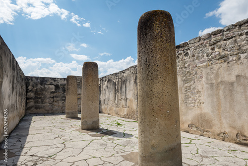 Detail of ruins at Mitla in Oaxaca, Mexico