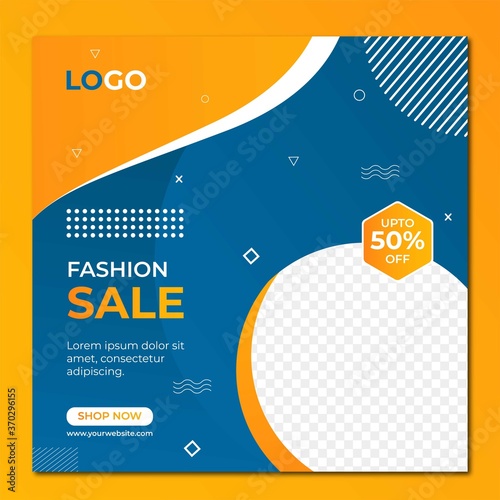 Fashion sale social media post design.Slides abstract Unique Editable modern Social Media banner Template.Anyone can use This Design Easily.Promotional web banner for social media.