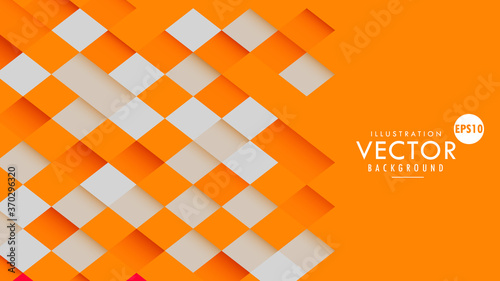 VECTOR 3d illustration abstract geometric fold volumetric background for business, company, office, corporate, web, presentation, publication with blank space template