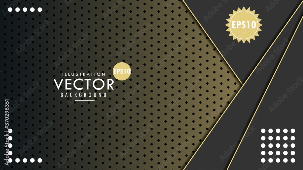 vector modern dark background texture WALLPAPER with shine carbone gold line glitter for publication presentation Cover