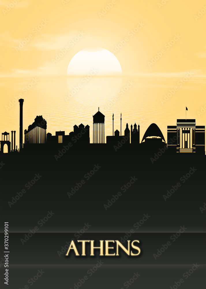 Athens City Skyline