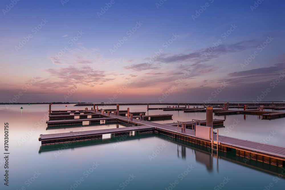 The Beauty of Sunrise from Al Thakira  port. Known as Dakhira Beach