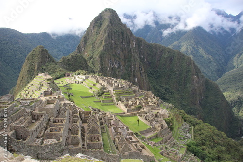 View of Machu Picchu, Peru, South America.