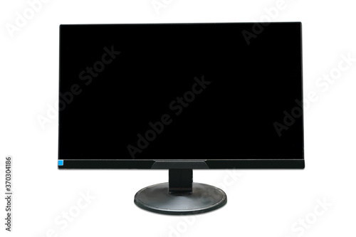 lcd monitor isolated on white