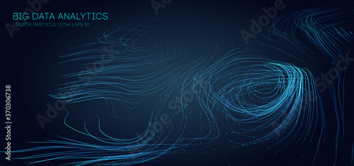 Music abstract background blue. Data technology abstract futuristic illustration. Big data visualization. EPS 10.