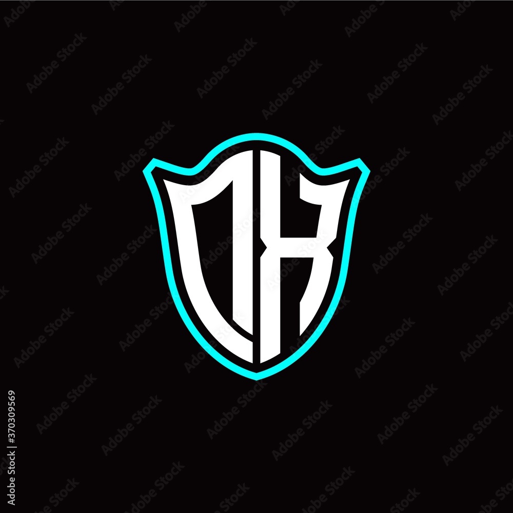 D X initials monogram logo shield designs modern D X initials monogram logo shield designs modern