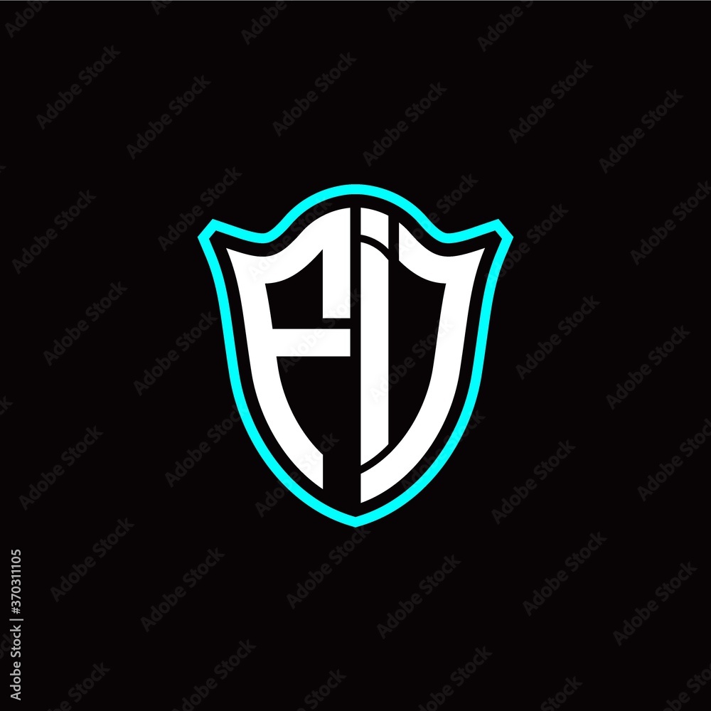 F I initials monogram logo shield designs modern F I initials monogram logo shield designs modern