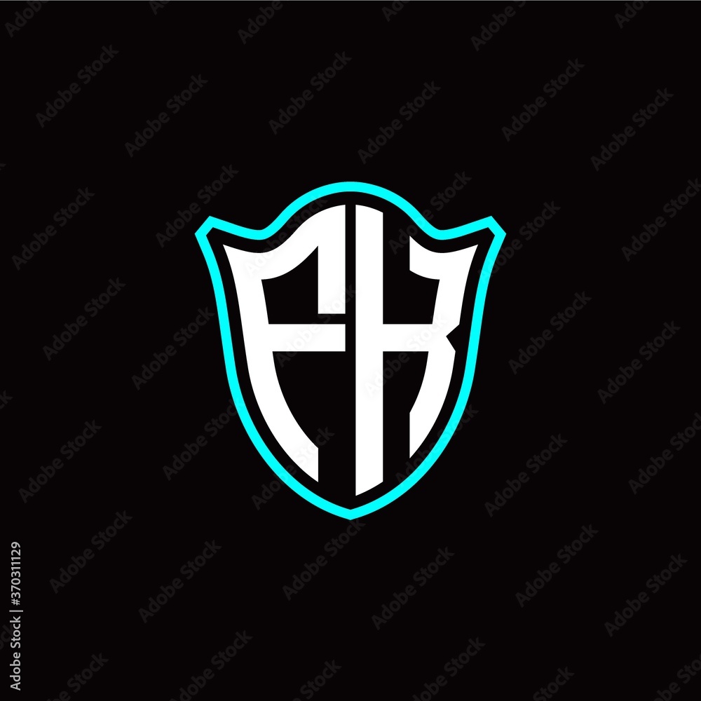 F K initials monogram logo shield designs modern F K initials monogram logo shield designs modern